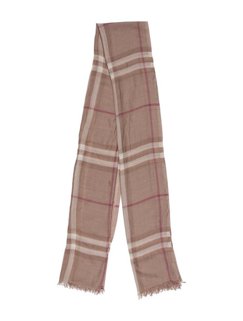 Burberry Silk House Check Pattern Scarf