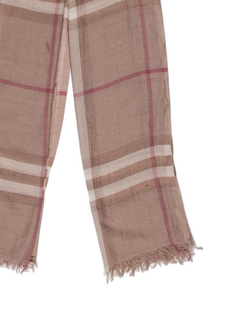Burberry Silk House Check Pattern Scarf