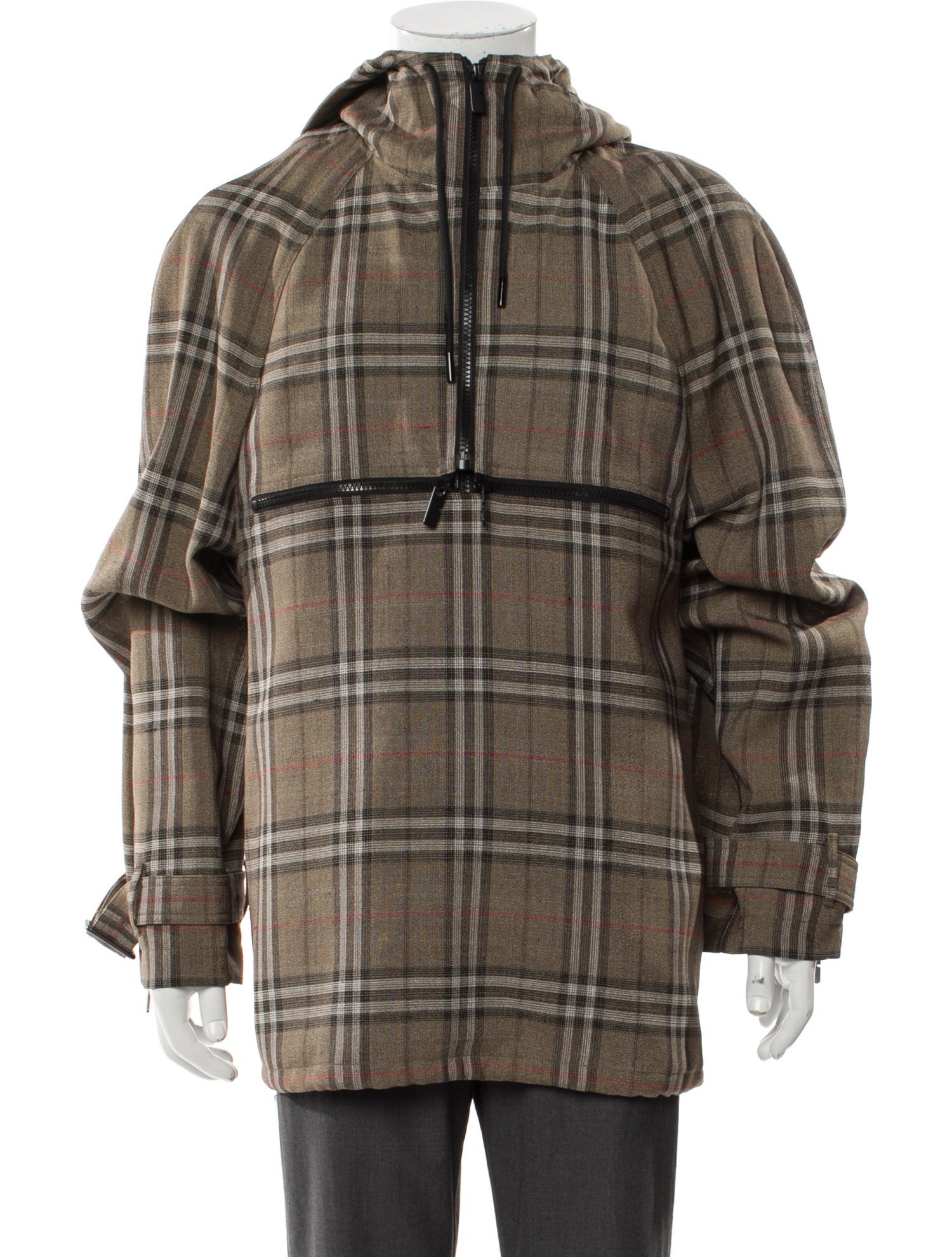 Burberry Plaid Print Jacket