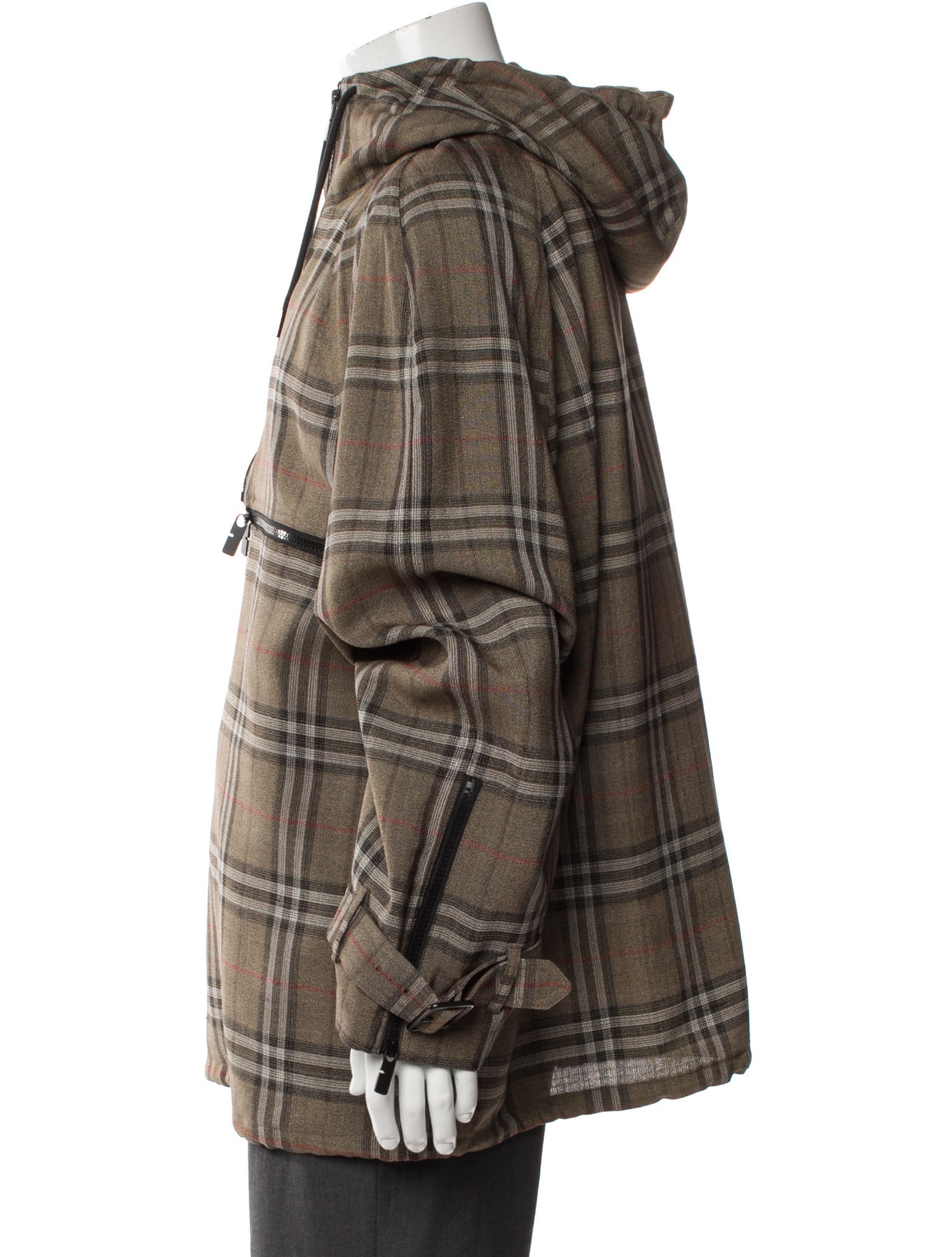 Burberry Plaid Print Jacket