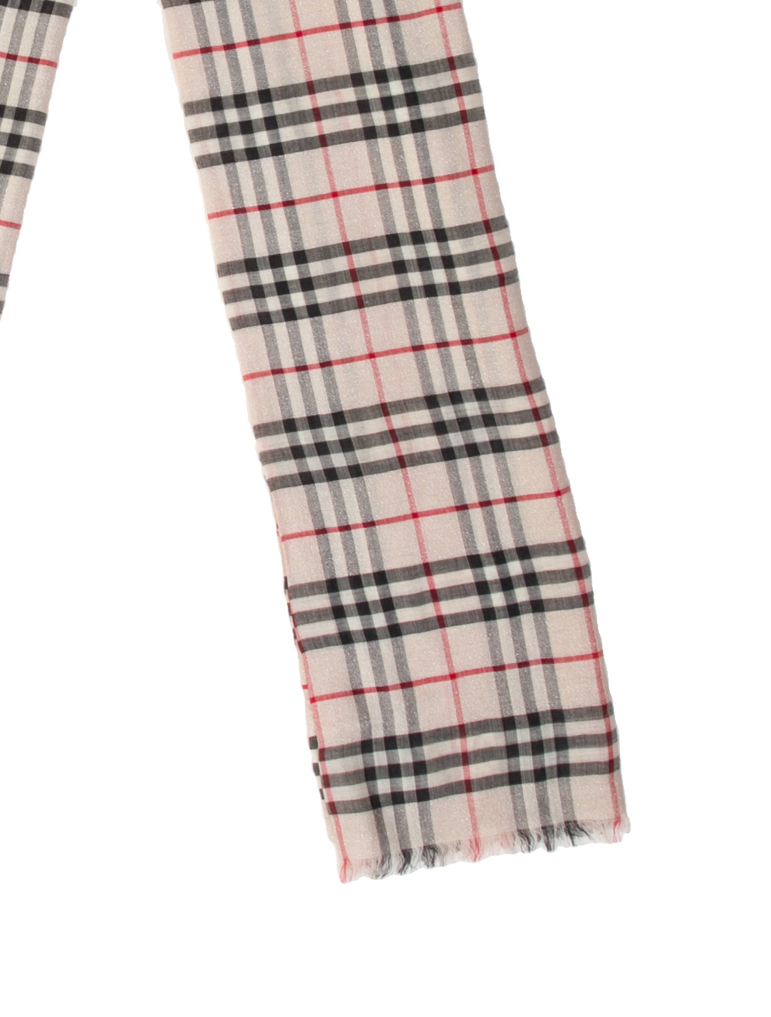 Burberry Cashmere Nova Check Pattern Scarf w/ Tags