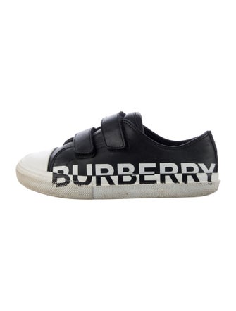 Burberry Kids Leather Low Top Sneakers