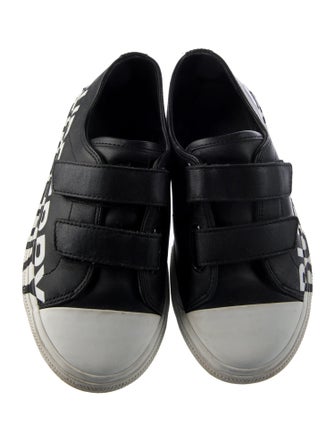 Burberry Kids Leather Low Top Sneakers