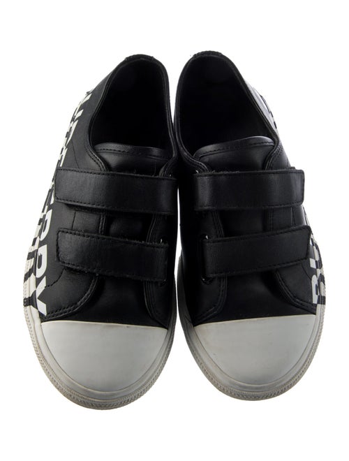 Burberry Kids Leather Low Top Sneakers