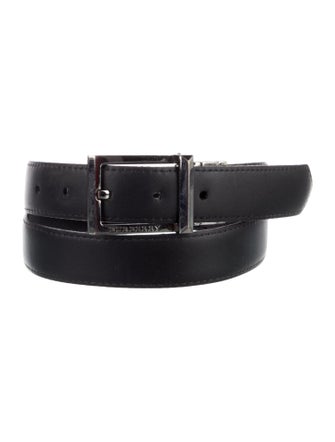 Burberry Reversible Smoked Check Pattern Belt