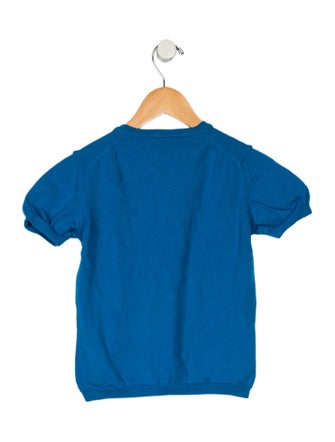 Burberry London Girl's Wool Short Sleeve Sweater