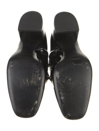 Burberry Chain-Link Accent Patent Leather Boots