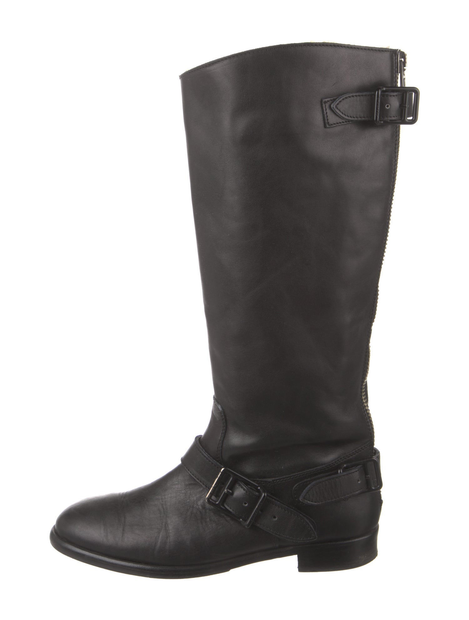 Burberry Leather Riding Boots