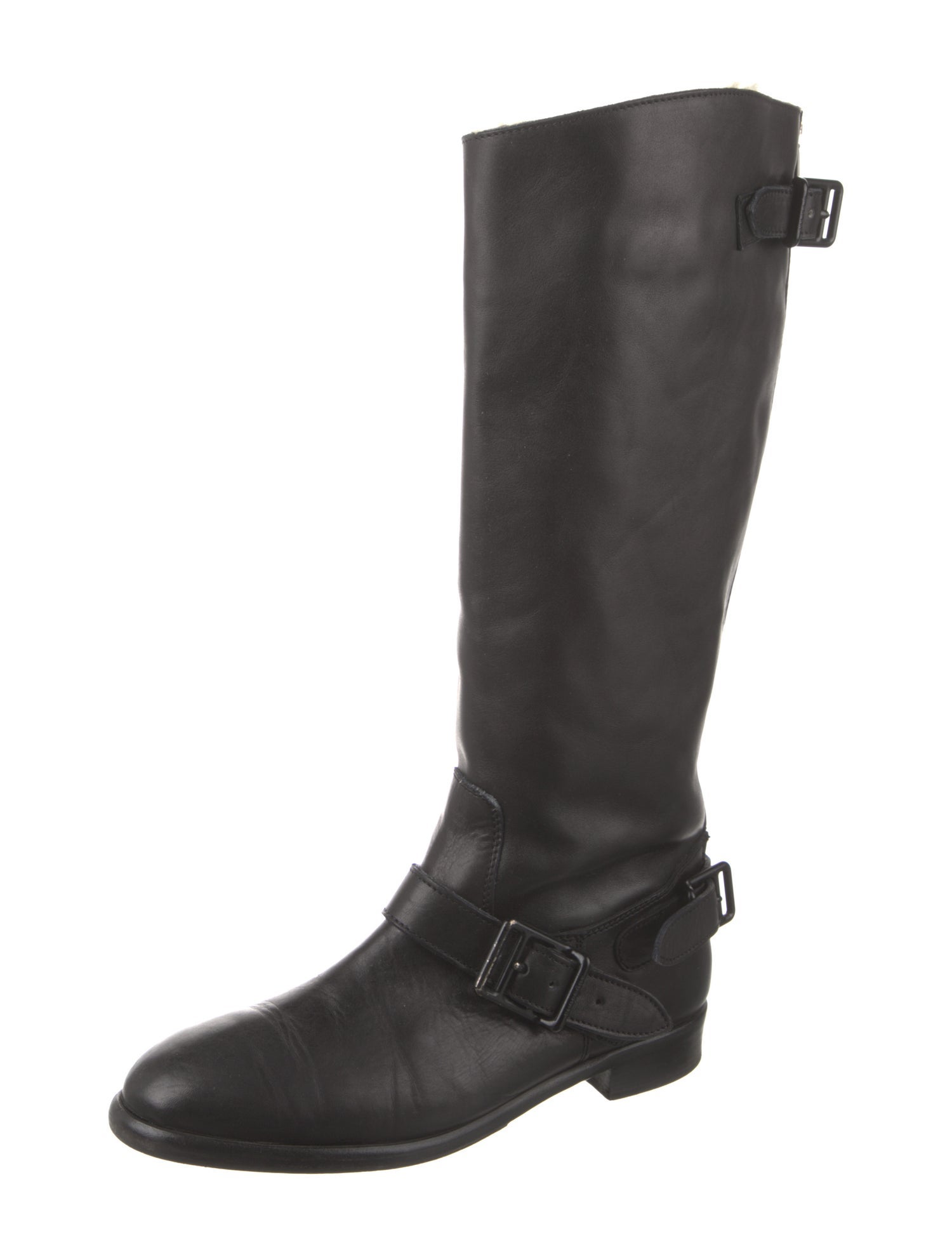 Burberry Leather Riding Boots