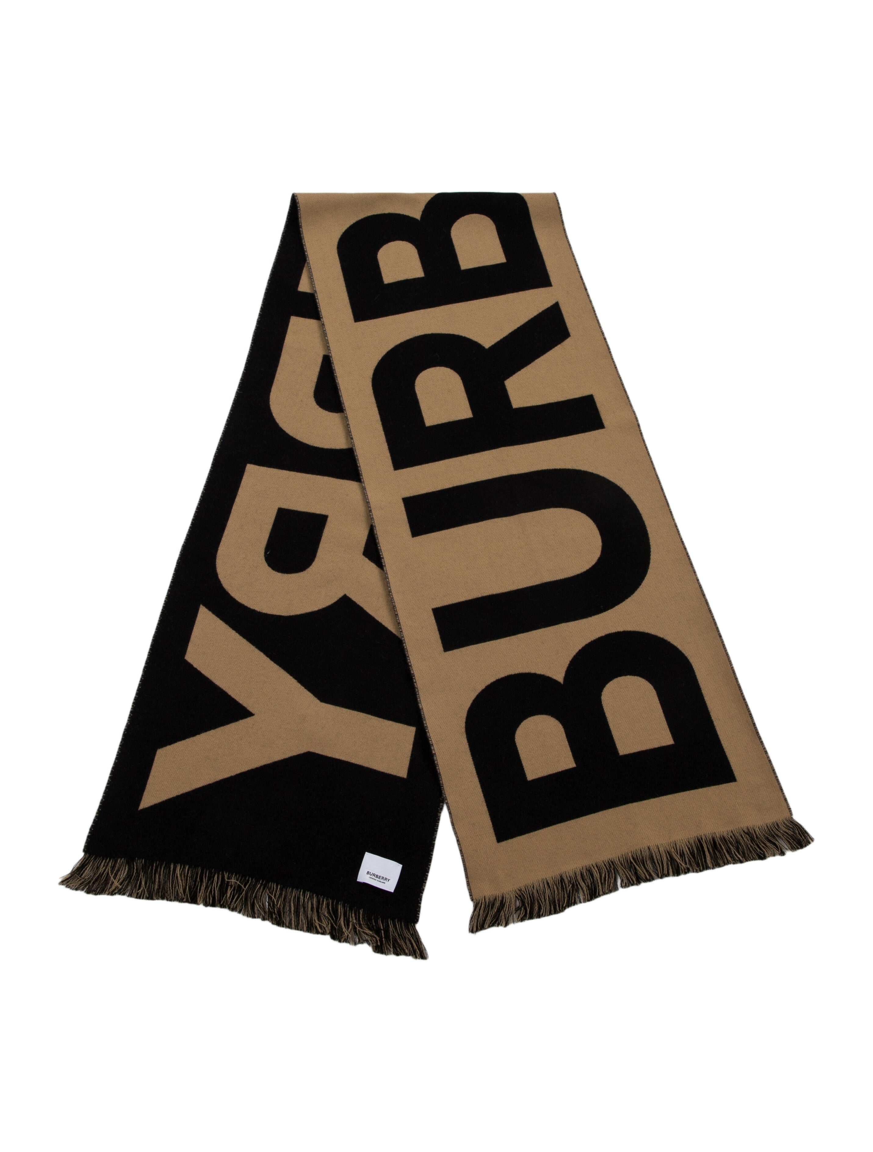 Burberry Wool Graphic Print Scarf