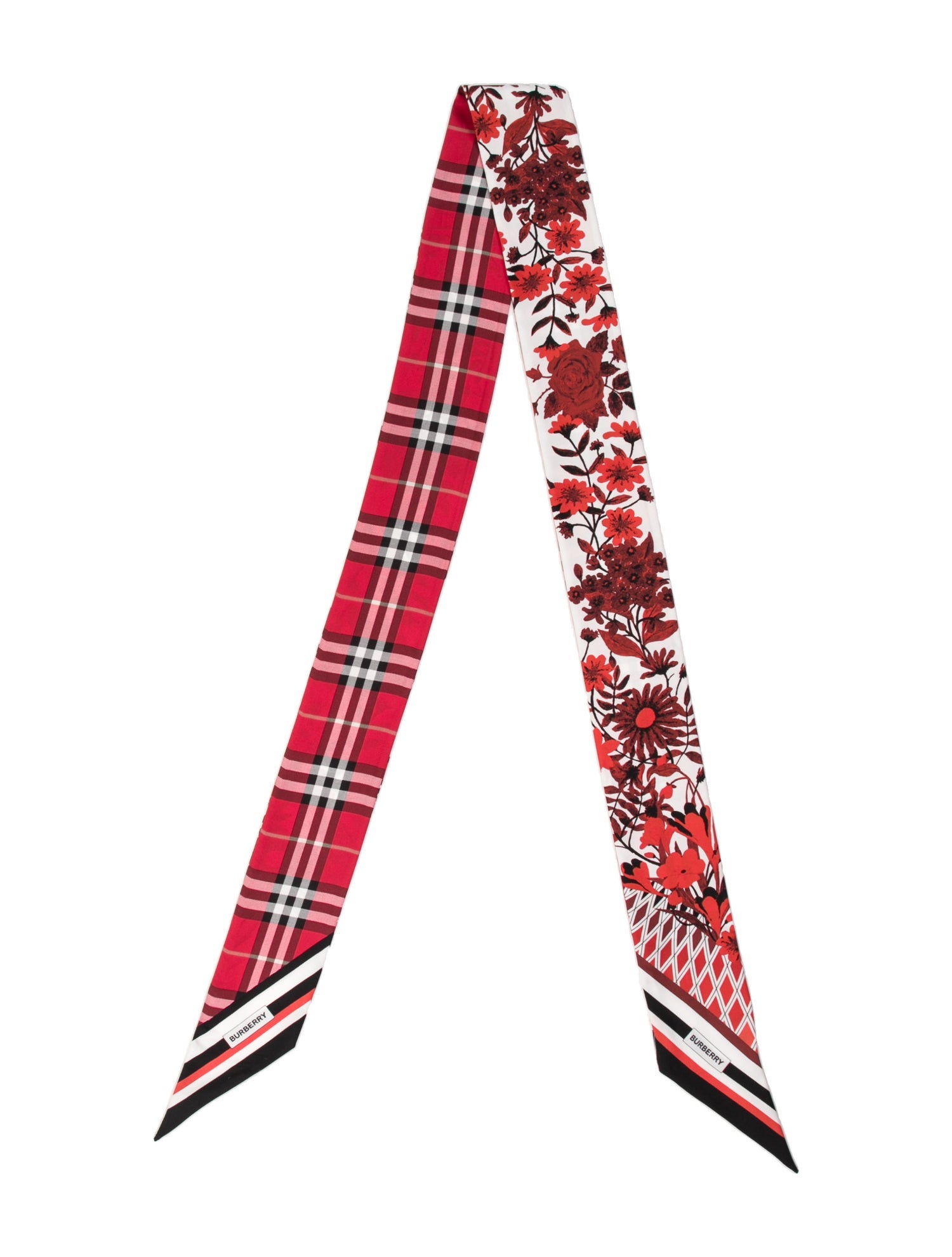 Burberry Silk Floral Print Scarf