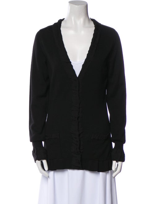 Burberry Virgin Wool V-Neck Tunic