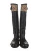 Burberry Nova Check Pattern Rubber Rain Boots