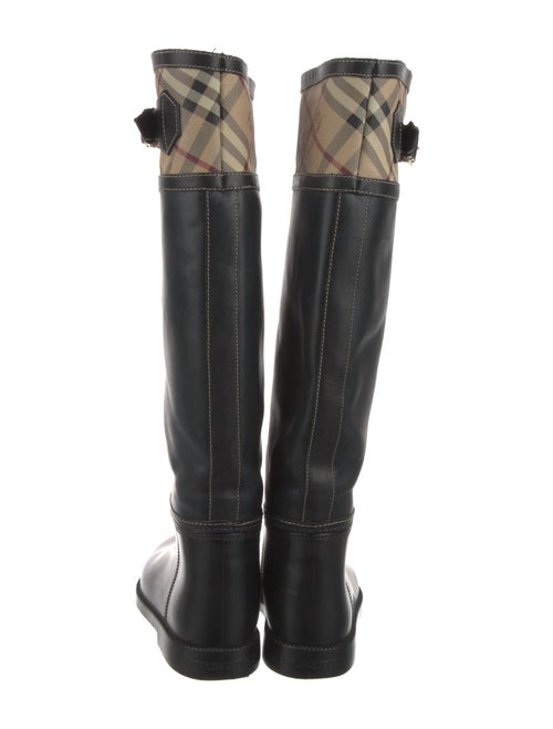 Burberry Nova Check Pattern Rubber Rain Boots