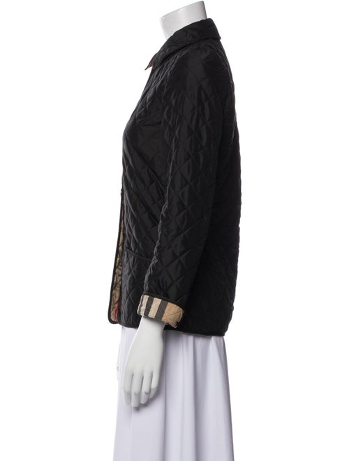 Burberry Plaid Print Denim Jacket