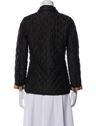 Burberry Plaid Print Denim Jacket