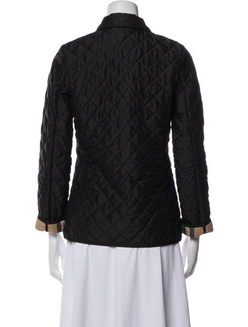 Burberry Plaid Print Denim Jacket