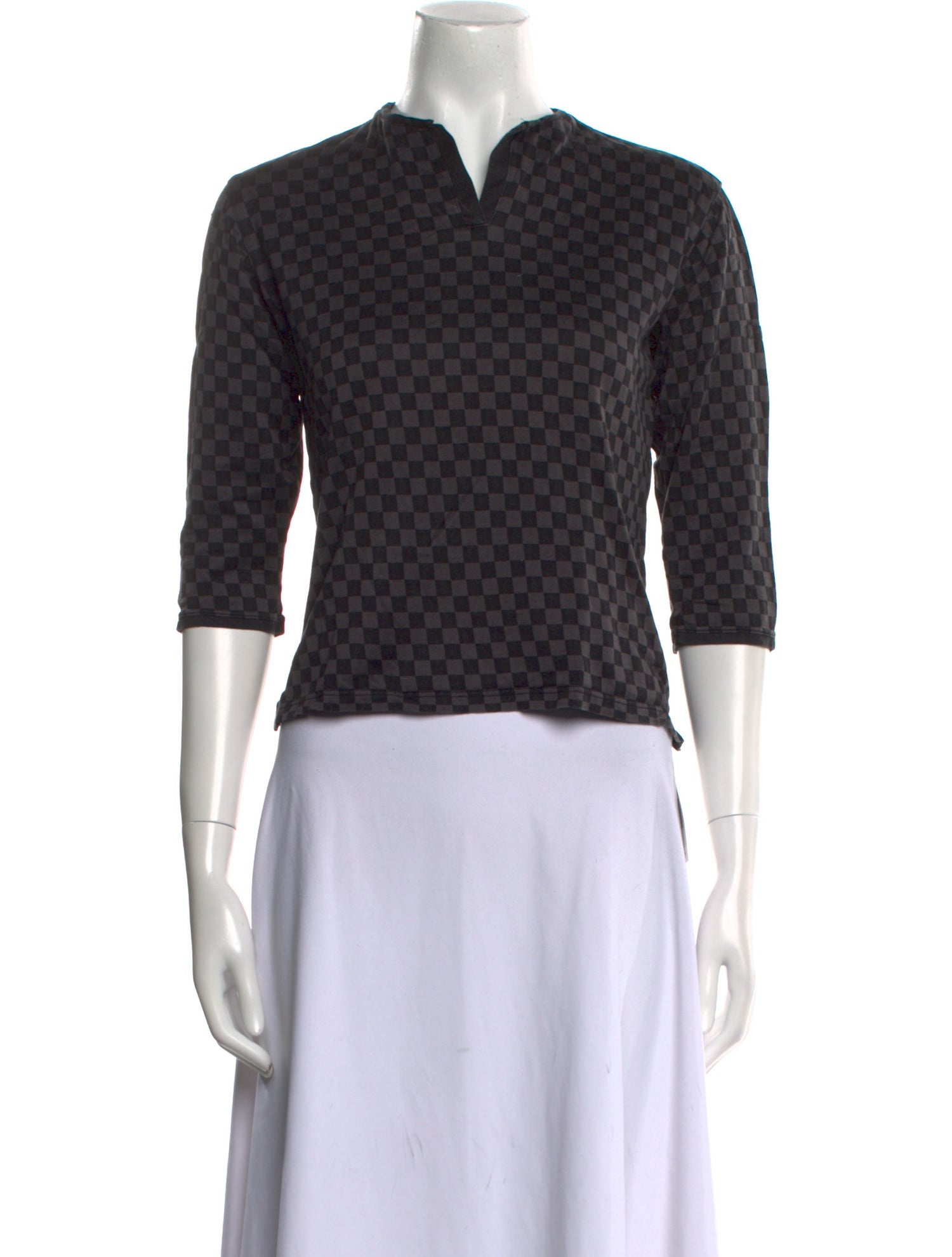 Burberry Golf BURBERRY GOLF Plaid Print Crop Top