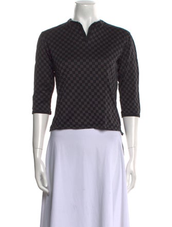 Burberry Golf BURBERRY GOLF Plaid Print Crop Top