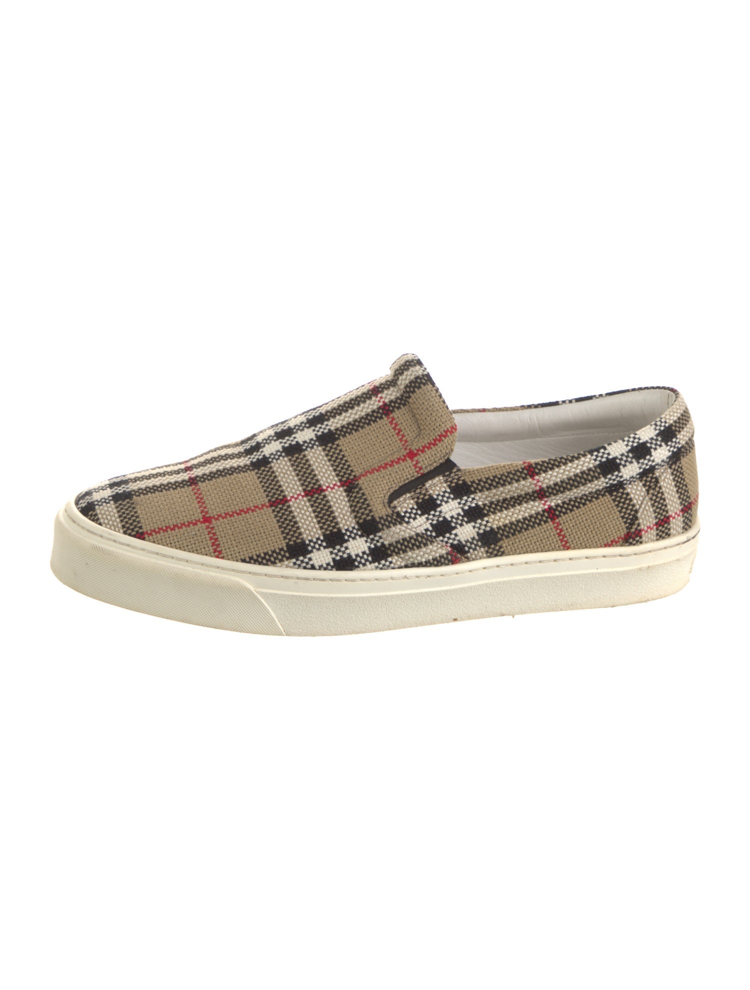Burberry House Check Pattern Canvas Sneakers