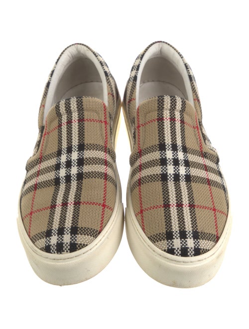 Burberry House Check Pattern Canvas Sneakers