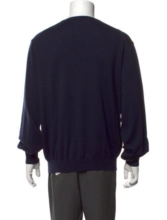 Burberry Exploded Check Pattern Merino Wool Pullover