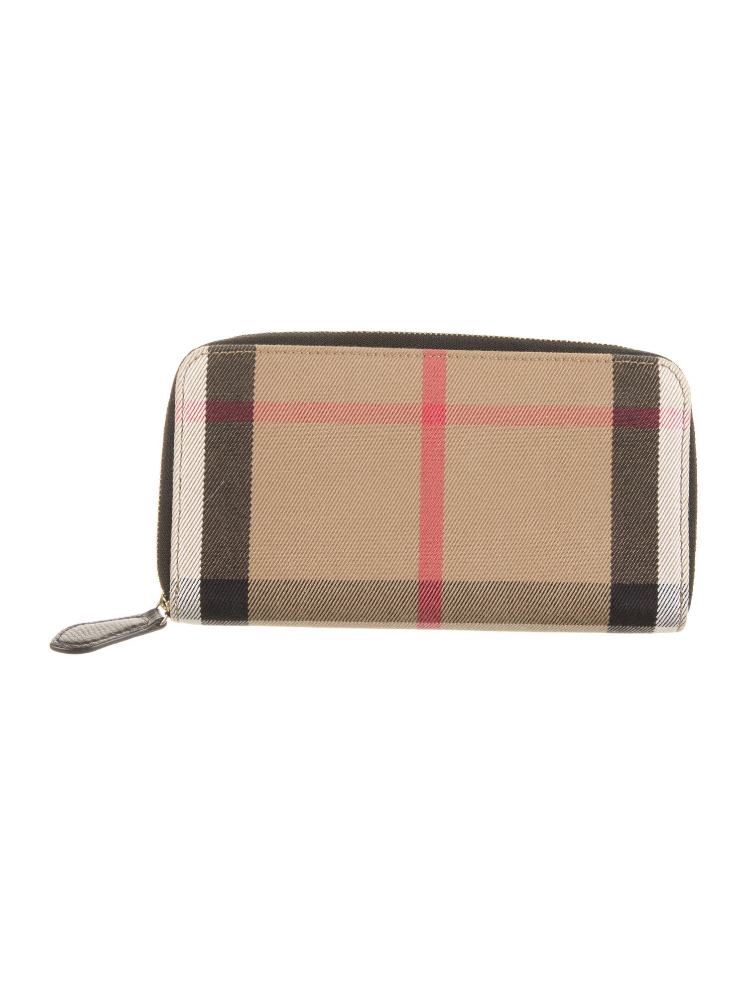 Burberry House Check Pattern Canvas Continental Wallet
