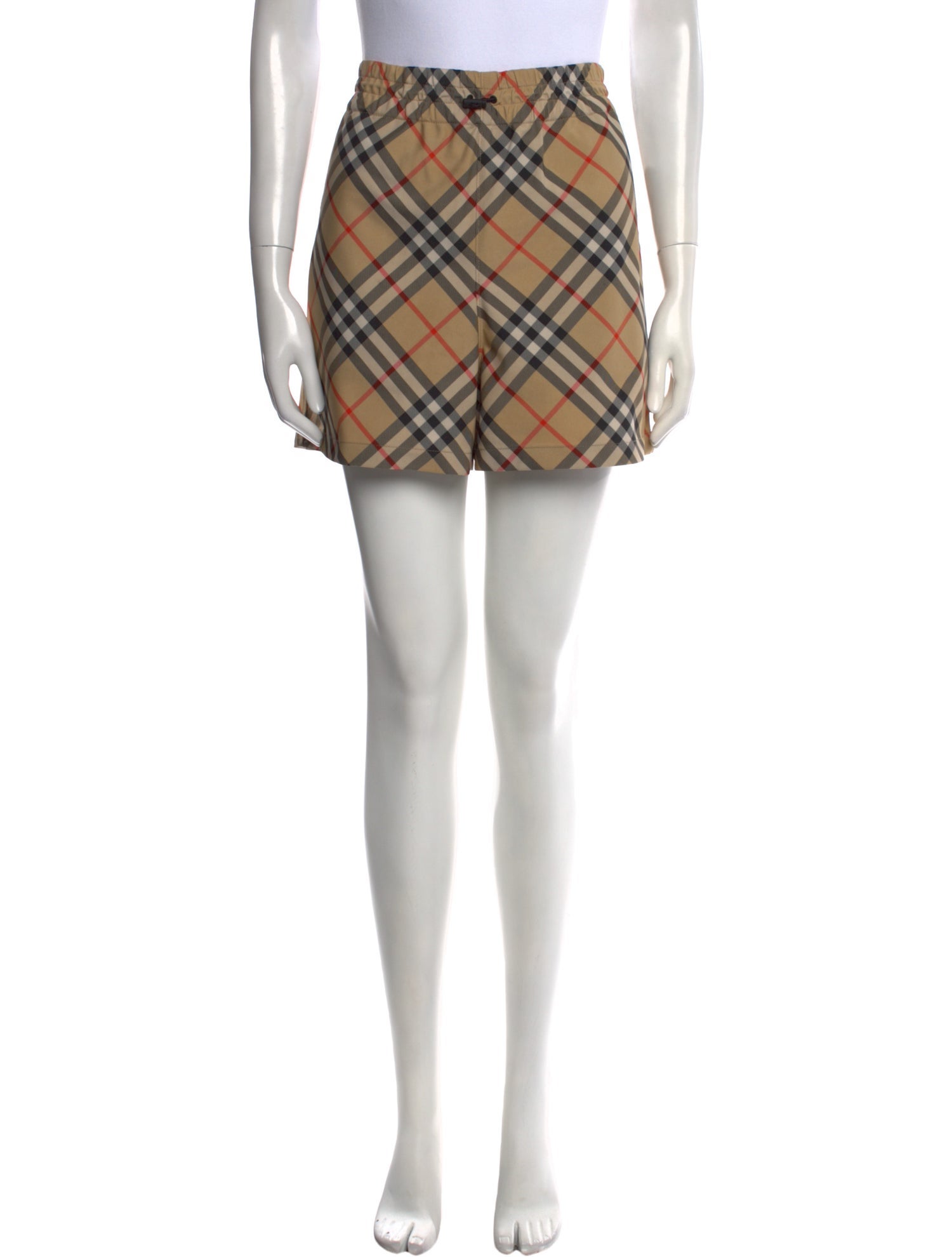 Burberry Plaid Print Mini Shorts