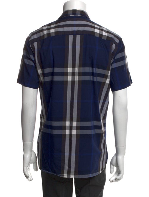 Burberry Plaid Print Short Sleeve Shirt