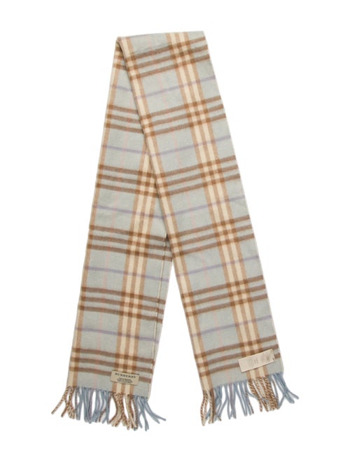 Burberry Cashmere House Check Pattern Scarf