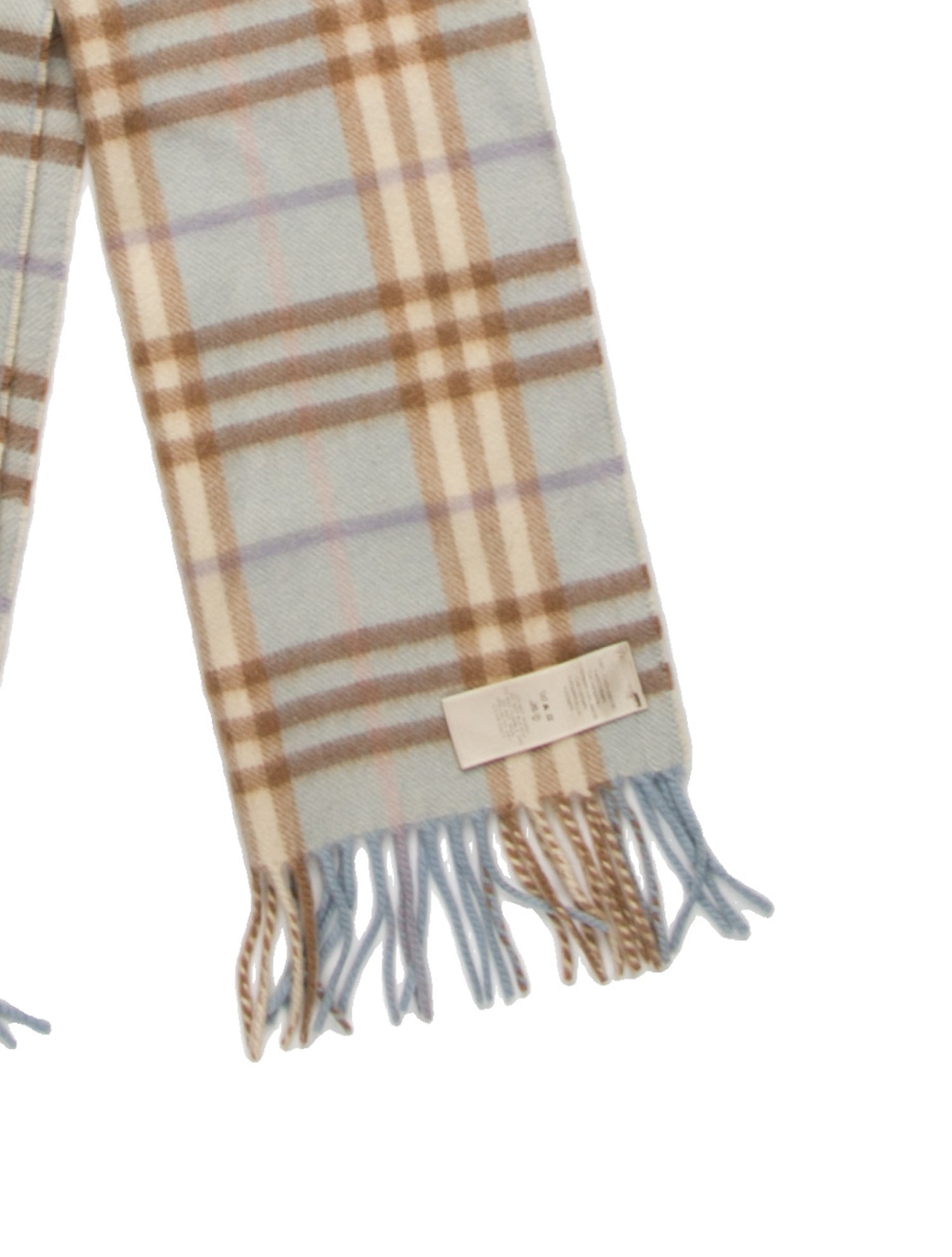 Burberry Cashmere House Check Pattern Scarf