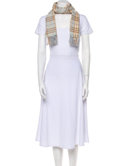 Burberry Cashmere House Check Pattern Scarf