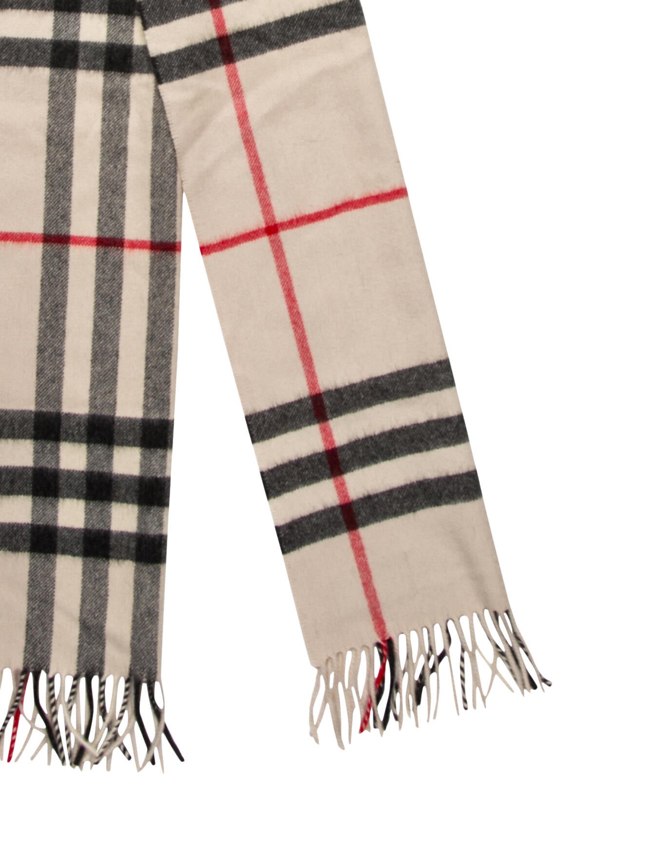 Burberry Cashmere House Check Pattern Scarf