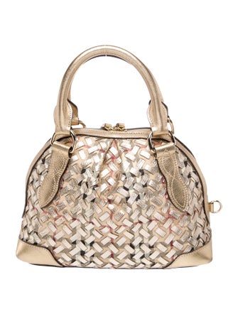 Burberry Haymarket Check Top Handle Bag