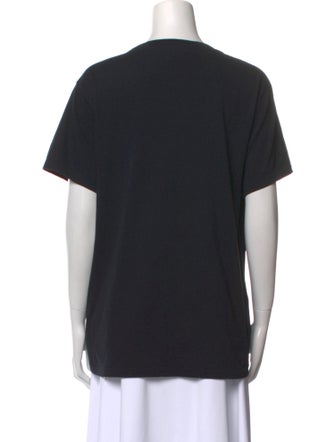 Burberry Graphic Print Crew Neck T-Shirt