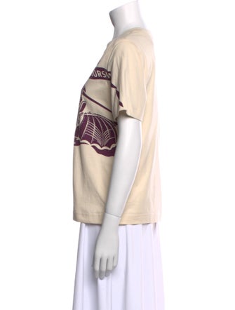 Burberry Graphic Print Crew Neck T-Shirt