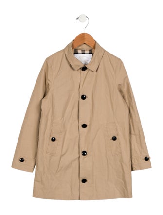 Burberry kid girls' neutral coat