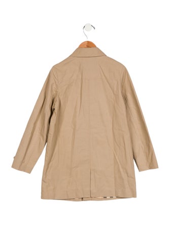 Burberry kid girls' neutral coat