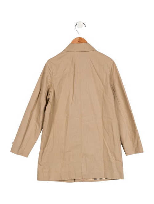 Burberry kid girls' neutral coat