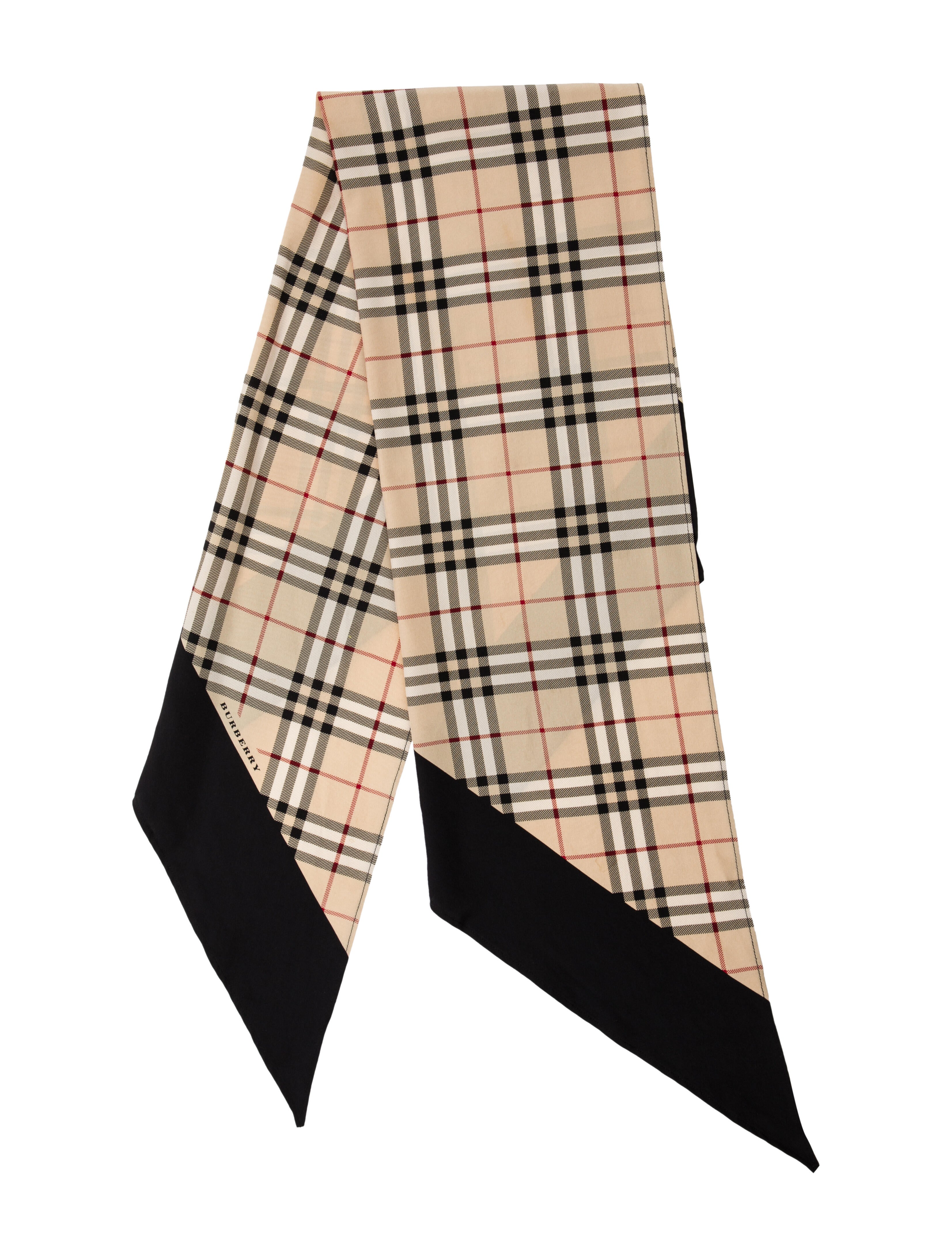 Burberry Silk Nova Check Pattern Scarf