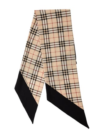 Burberry Silk Nova Check Pattern Scarf