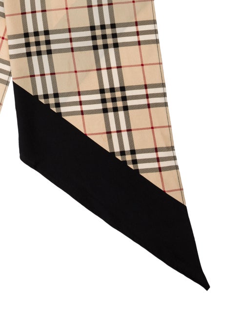 Burberry Silk Nova Check Pattern Scarf