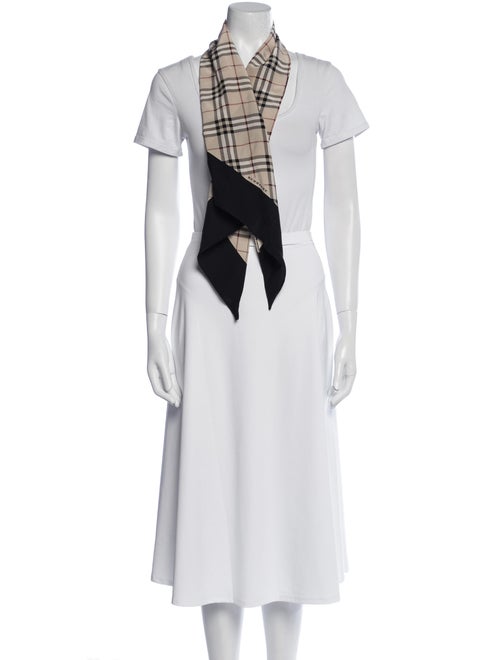 Burberry Silk Nova Check Pattern Scarf