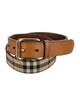 Burberry Nova Check Pattern Canvas Belt