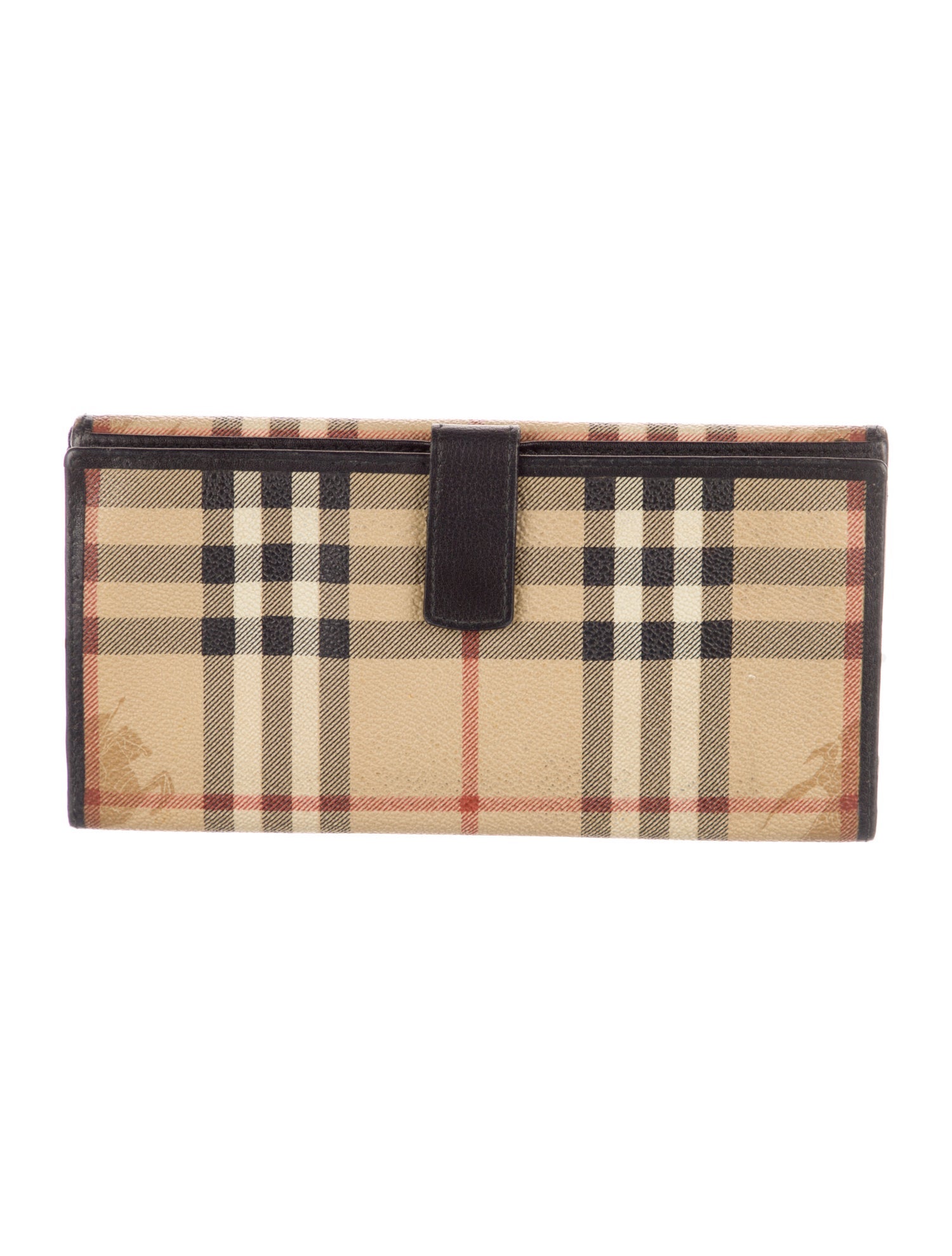 Burberry Haymarket Check Pattern Printed Wallet