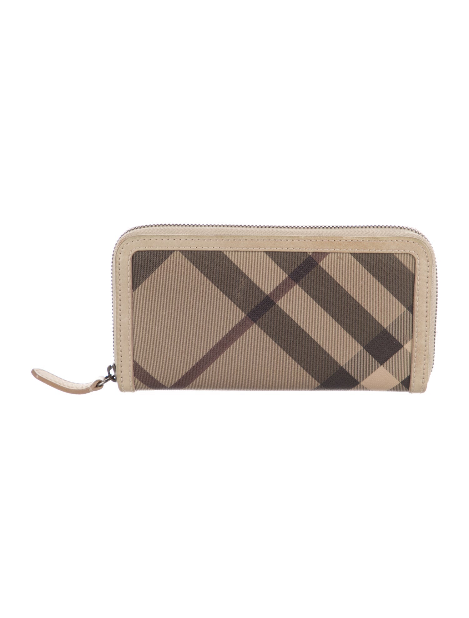Burberry Smoked Check Super Nova Check Pattern Continental Wallet