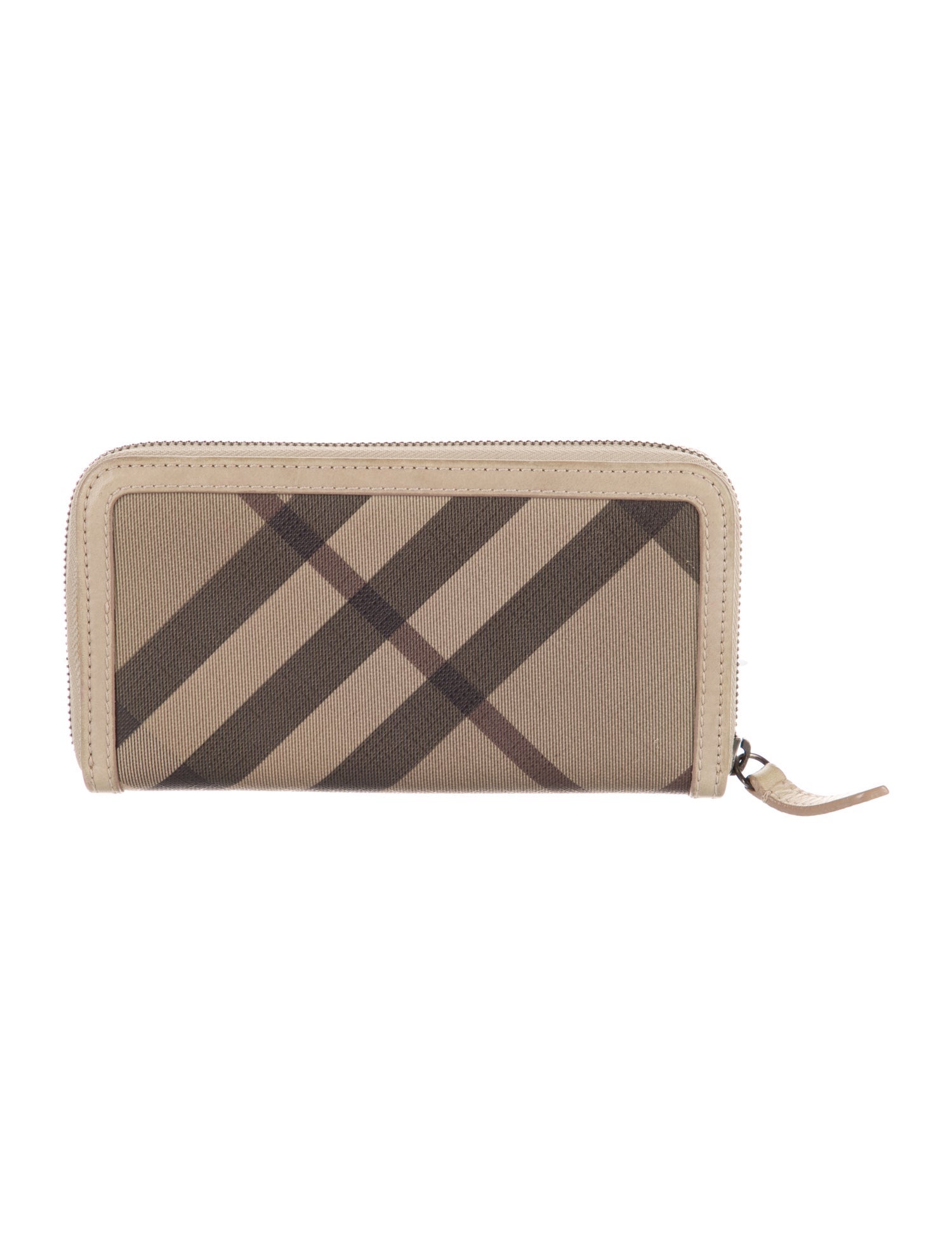 Burberry Smoked Check Super Nova Check Pattern Continental Wallet