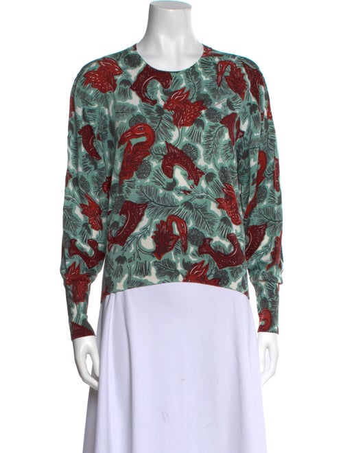 Burberry Printed Crew Neck Sweatshirt