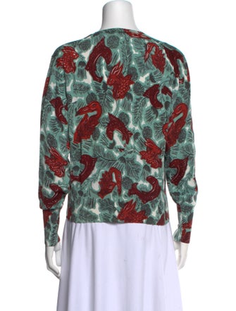 Burberry Printed Crew Neck Sweatshirt