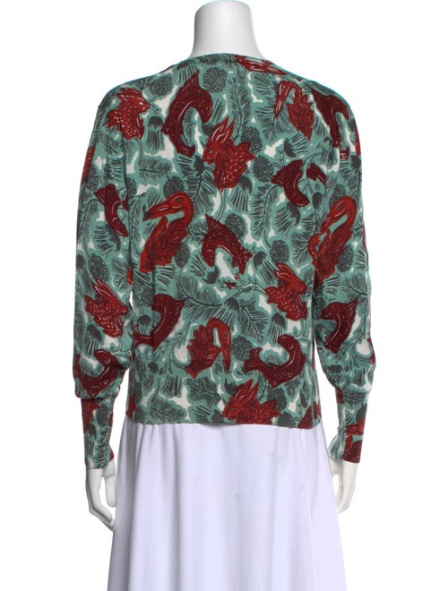 Burberry Printed Crew Neck Sweatshirt